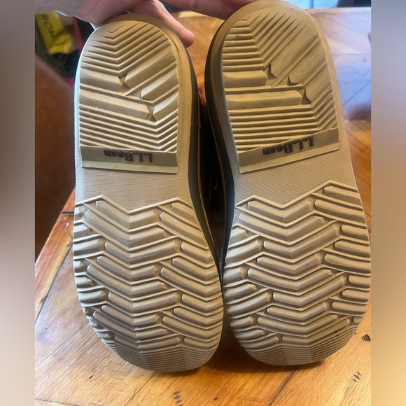 LL Bean Women’s Duck Snow Boots Tumbled Leather Removable Thinsulate Liner Sz. 9 - Picture 10 of 16